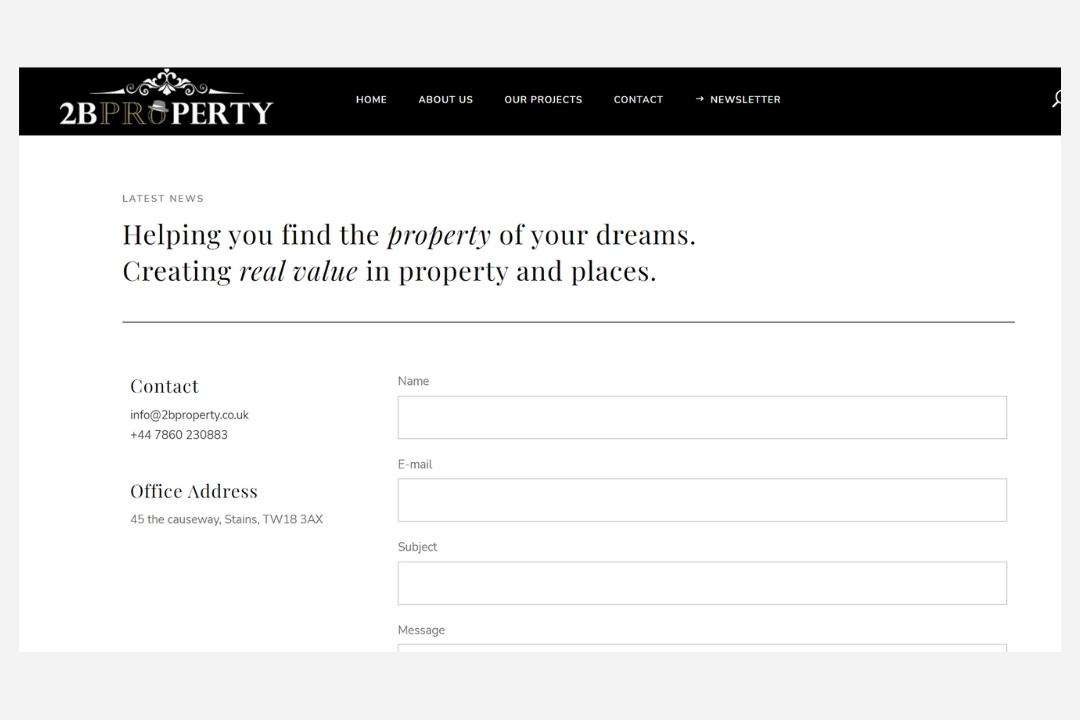 2bproperty contact page
