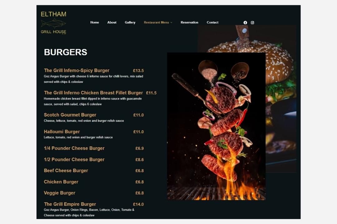 eltham grill menu price page 2