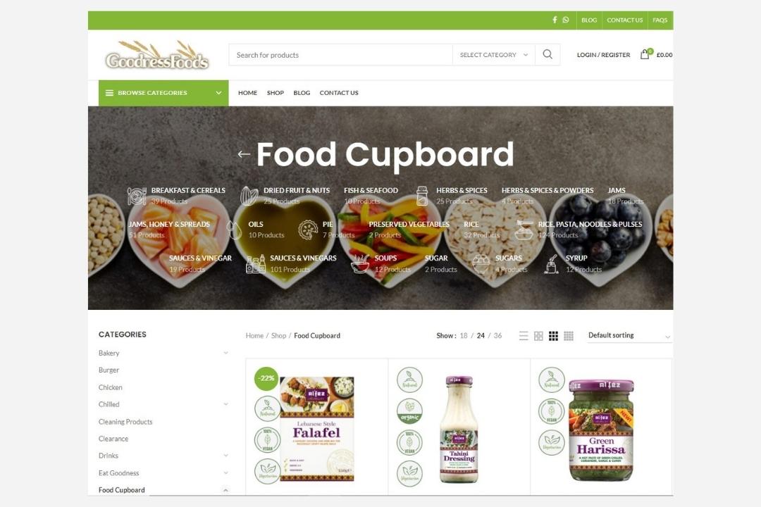 goodness product categories design