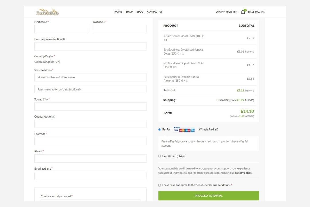 goodness shopping checkoutecommerce