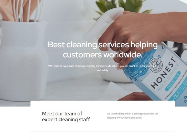 Dream Clean Team Website Design